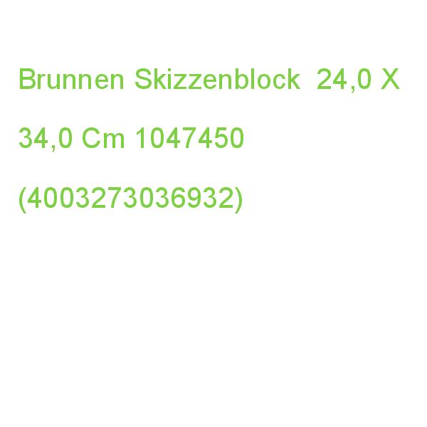 Brunnen Skizzenblock 24,0 X 34,0 Cm, 1 Block 1047450 (4003273036932)
