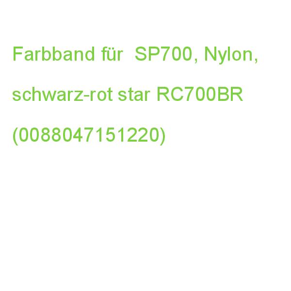 Farbband für SP700, Nylon, schwarz-rot star RC700BR (0088047151220)