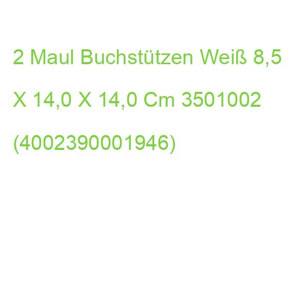2 Maul Buchstützen Weiß 8,5 X 14,0 X 14,0 Cm 3501002 (4002390001946)