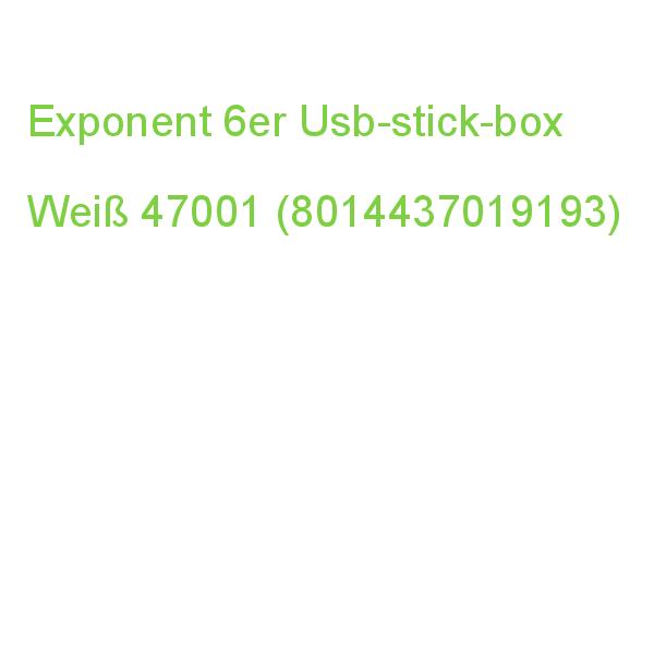 Exponent 6er Usb-stick-box Weiß, 1 St. 47001 (8014437019193)