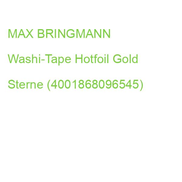 folia Washi Tape Hotfoil Sterne gold