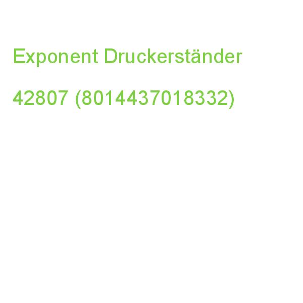 Exponent Druckerständer Schwarz 42807 (8014437018332)