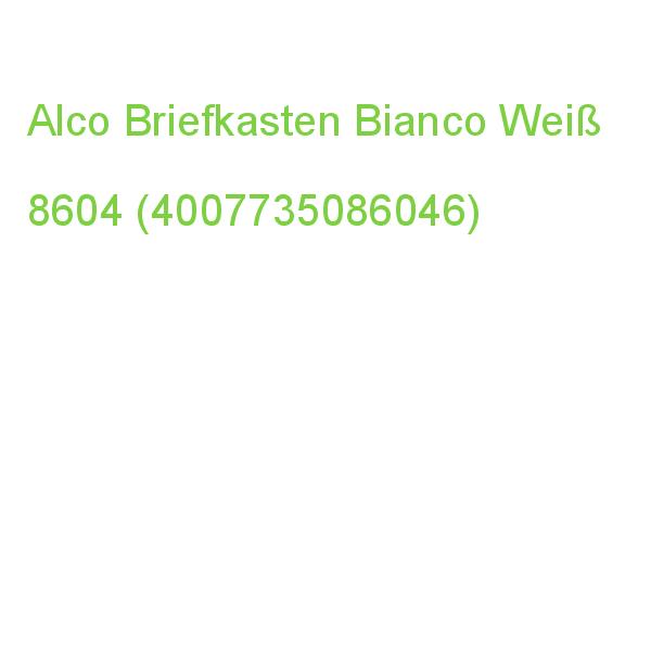 Alco Briefkasten Bianco 8604 Weiß (4007735086046)