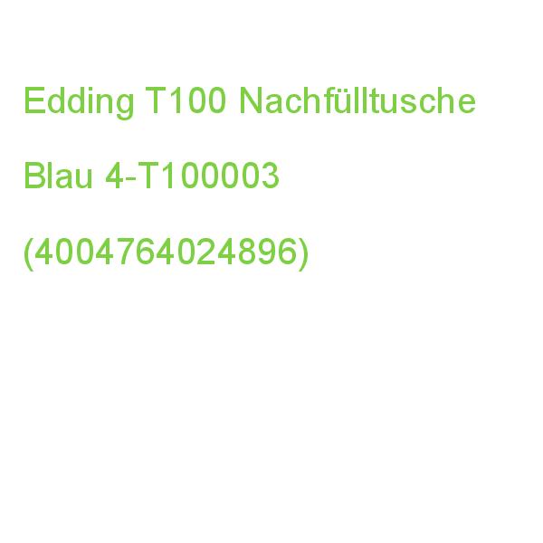 Edding Nachfülltusche T100 Blau 4-T100003 (4004764024896)