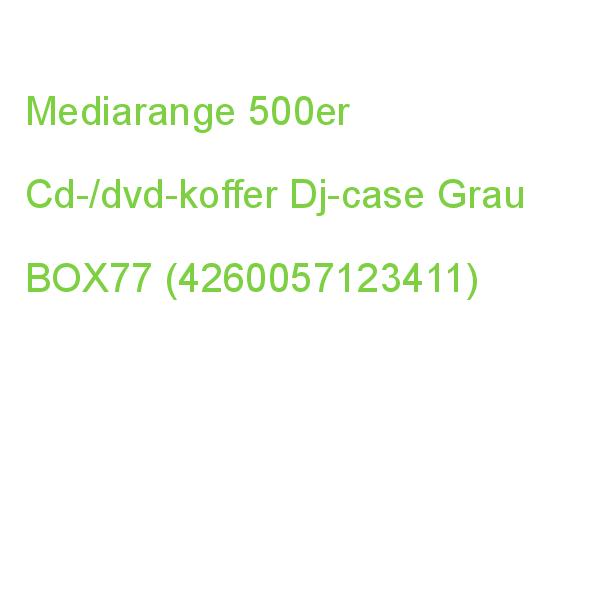 Mediarange 500er Cd-/dvd-koffer Dj-case Grau, 1 St. BOX77 (4260057123411)