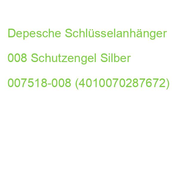 Depesche Schlüsselanhänger 008 Schutzengel Silber 007518-008 (4010070287672)