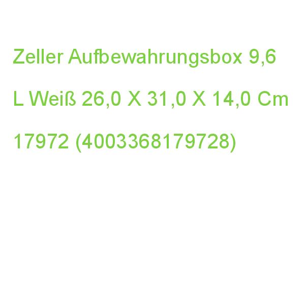 Zeller Aufbewahrungsbox 9,6 L Weiß, Vintage 26,0 X 31,0 X 14,0 Cm 17972 (4003368179728)