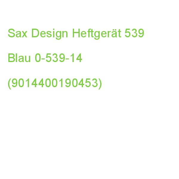Sax Design Heftgerät 539 Blau 0-539-14 (9014400190453)