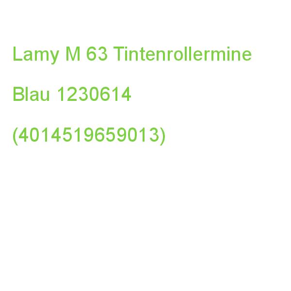 Lamy M 63 Tintenrollermine Blau 0,7 Mm 1 St. 1230614 (4014519659013)
