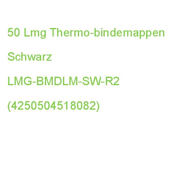 50 Lmg Thermo-bindemappen Schwarz Lederkarton Für 15 - 20 Blatt LMG-BMDLM-SW-R2 (4250504518082)