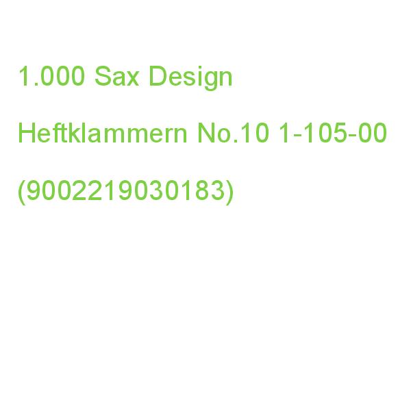 1.000 Sax Design Heftklammern No.10 1-105-00 (9002219030183)