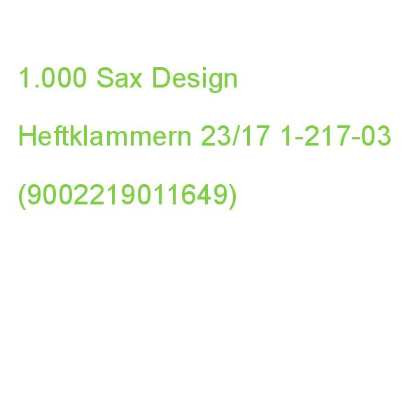 1.000 Sax Design Heftklammern 23/17 1-217-03 (9002219011649)