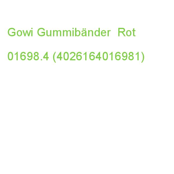 Gowi Gummibänder Rot 0,4 Cm,  13,0 Cm, 500,0 G 01698.4 (4040881857054)