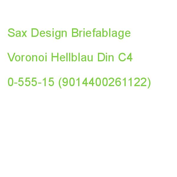 Sax Design Briefablage Voronoi Hellblau 0-555-15 (9014400261122)