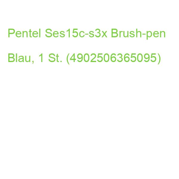 Pentel Ses15c-s3x Brush-pen Blau, 1 St. (4902506365095)