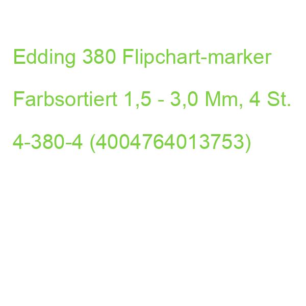 Edding 380 Flipchart-marker Farbsortiert 1,5 - 3,0 Mm, 4 St. 4-380-4-2 (4057305072429)