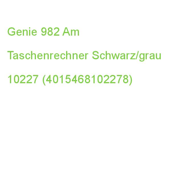 Genie 982 Am Taschenrechner Schwarz/grau 10227 (4015468102278)