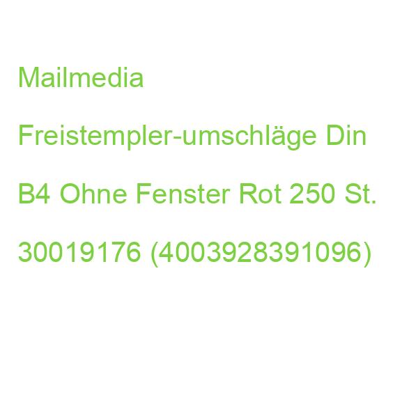 Mailmedia Freistempler-umschläge Din B4 Ohne Fenster Rot 250 St. 30019176 (4003928391096)