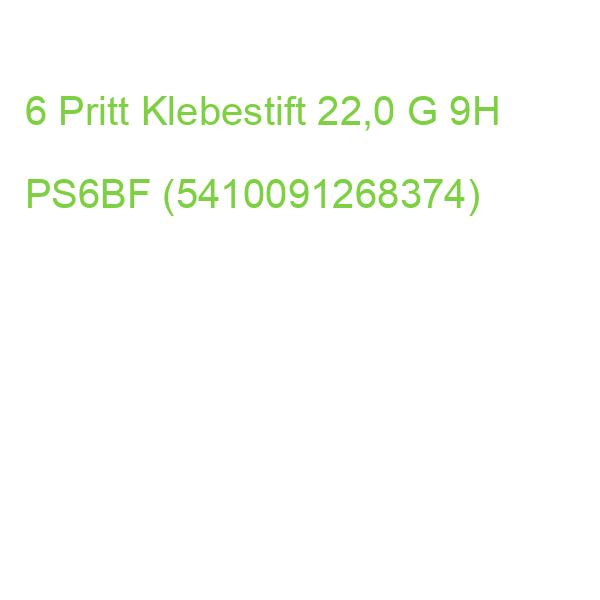 6 Pritt Klebestift 22,0 G 9H PS6BF (5410091268374)