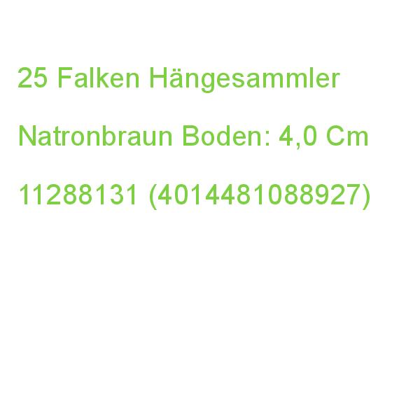 25 Falken Hängesammler Natronbraun Boden: 4,0 Cm 11288131 (4014481088927)