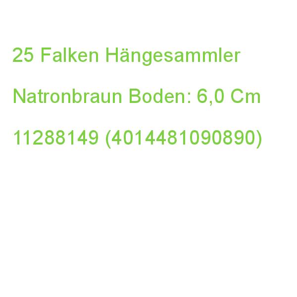 25 Falken Hängesammler Natronbraun Boden: 6,0 Cm 11288149 (4014481090890)