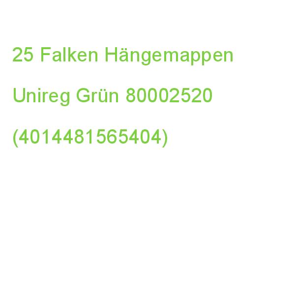 25 Falken Hängemappen Unireg Grün 80002520 (4014481565404)