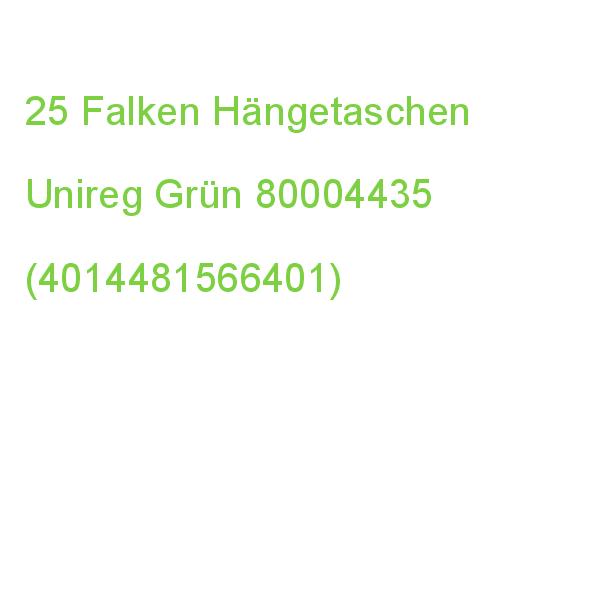 25 Falken Hängetaschen Unireg Grün 80004435 (4014481566401)