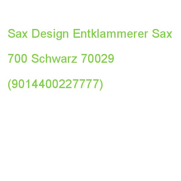 Sax Design Entklammerer Sax 700 Schwarz 0-700-29 (9014400227777)