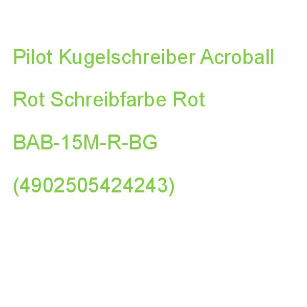 Pilot Kugelschreiber Acroball M Rot, Schreibfarbe: Rot, 1 St. BAB-15M-R-BG (4902505424243)