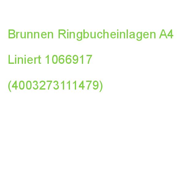 Brunnen Ringbucheinlagen A4 Liniert, 50 Blätter 1066917 (4003273111479)