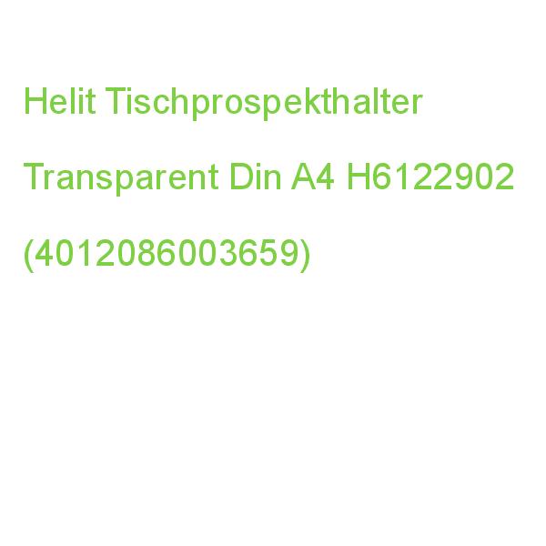 Helit Tischprospekthalter Transparent Din A4 H6122902 (4012086003659)