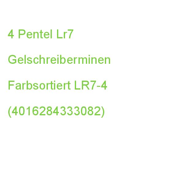 Pentel Energel Lr7 Gelschreiberminen Farbsortiert 0,35 Mm 4 St. LR7-4 (4016284333082)