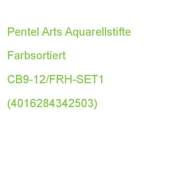 Pentel Arts Aquarellstifte Farbsortiert, 1 Set CB9-12/FRH-SET1 (4016284342503)