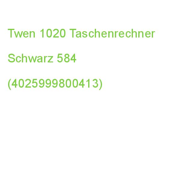 Twen 1020 Taschenrechner Schwarz 584 (4025999800413)