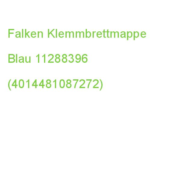 Falken Klemmbrettmappe 11288396 Din A4 Blau Karton (4014481087272)