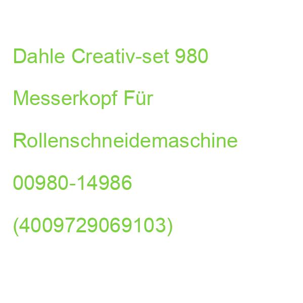 Dahle Creativ-set 980 Messerkopf Für Rollenschneidemaschine 00980-14986 (4009729069103)