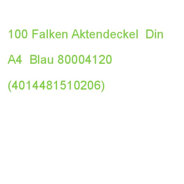 Falken Aktendeckel Din A4 Blau, 100 St. 80004120 (4014481510206)