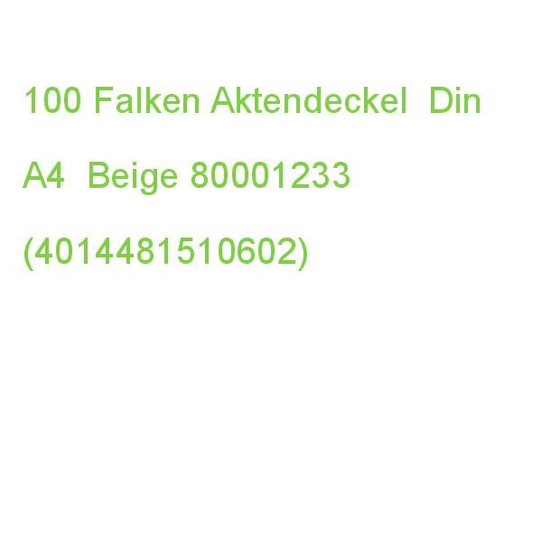Falken Aktendeckel Din A4 Chamois, 100 St. 80001233 (4014481510602)