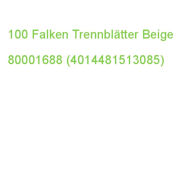 Falken Trennblätter Din A4 1-0 Chamois, 230 G/qm, 100 St. 80001688 (4014481513085)
