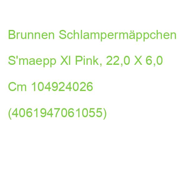 Brunnen Schlampermäppchen S'maepp Xl Pink, 22,0 X 11,0 Cm 104924026 (4061947061055)