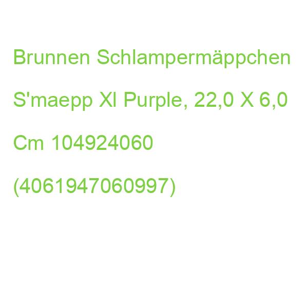 Brunnen Schlampermäppchen S'maepp Xl Purple, 22,0 X 11,0 Cm 104924060 (4061947060997)