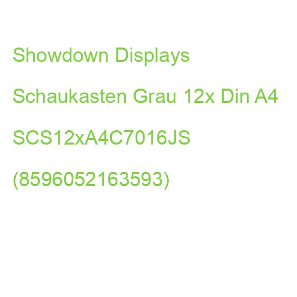 Showdown Displays Schaukasten Grau 12x Din A4 SCS12xA4C7016JS (8596052163593)