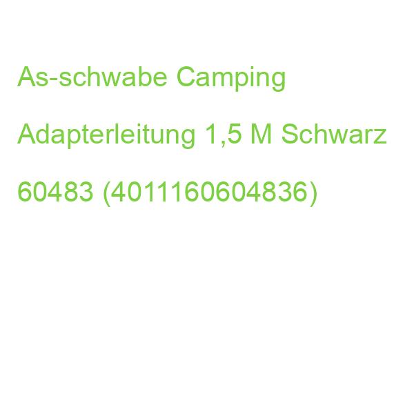 As-schwabe Camping Adapterleitung 1,5 M Schwarz 60483 (4011160604836)