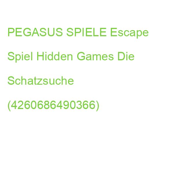 PEGASUS Escape Spiel Hidden Games Die Schatzsuche (4260686490366)