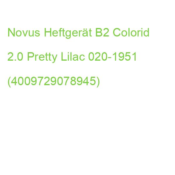 Novus Heftgerät B2 Colorid 2.0 Pretty Lilac 020-1951 (4009729078945)