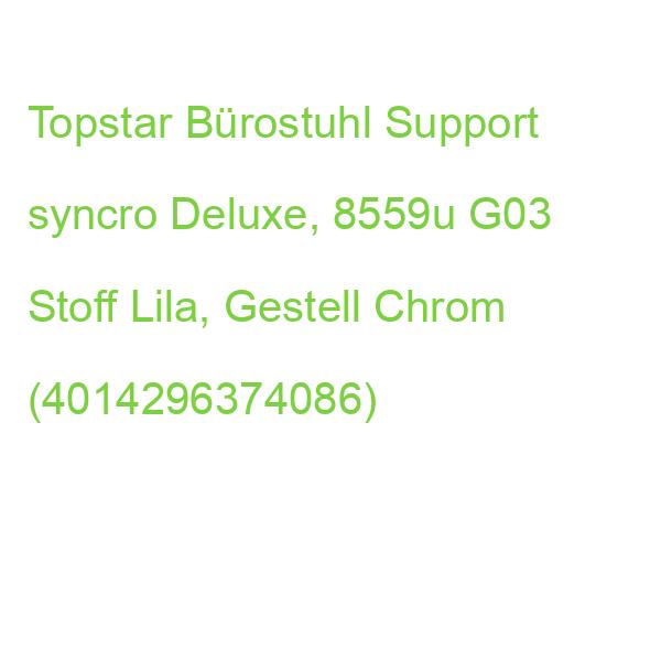 Topstar Bürostuhl Support syncro Deluxe, 8559u G03 Stoff Lila, Gestell Chrom (4014296374086)