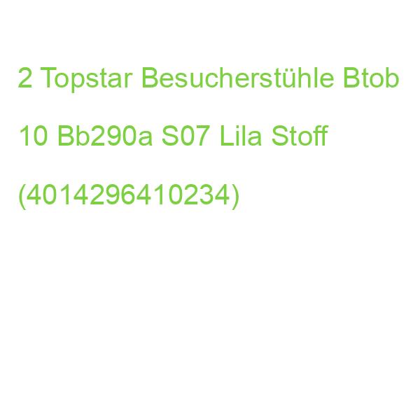 2 Topstar Besucherstühle Btob 10 Bb290a S07 Lila Stoff (4014296410234)