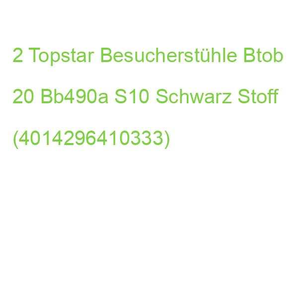 2 Topstar Besucherstühle Btob 20 Bb490a S10 Schwarz Stoff (4014296410333)