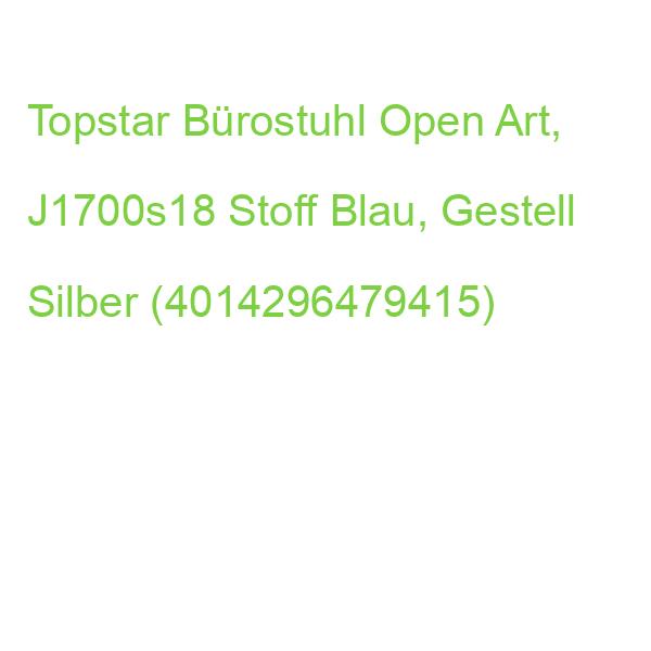 Topstar Bürostuhl Open Art, J1700s18 Stoff Blau, Gestell Silber (4014296479415)