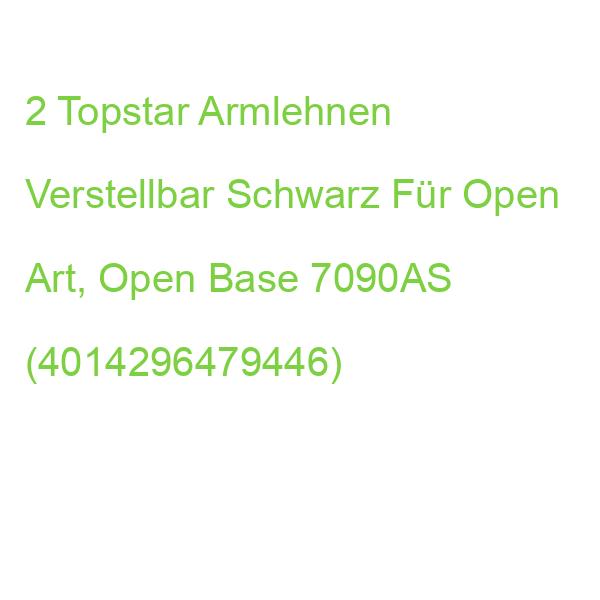 2 Topstar Armlehnen Verstellbar Schwarz Für Open Art, Open Base 7090AS (4014296479446)